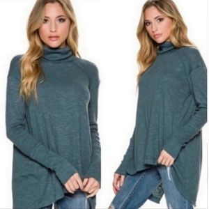 Free People open back turtleneck tunic